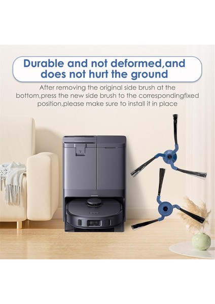 Eufy X10 Pro Omni Robot Süpürge ve Paspas Için Yedek Yan Fırça, Robotik Süpürge Yan Fırçaları (Yurt Dışından) fırsatları
