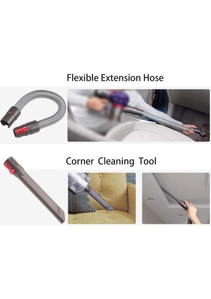 Dyson V15 V12 V11 V10 V7 V8 Mutlak Tespit Siklon Vakum Aralık Fırçası Araçları Için Yedek Ataşman Kiti (Yurt Dışından) modelleri