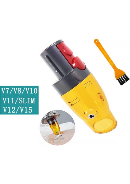 Dyson V7 V8 V10 V11 V12 V15 Ince Hızlı Emiş Ucu Adaptörü Çift Hava Girişli Vakumlu Sıkıştırma Torbası Emiş Ucu (Yurt Dışından) modelleri