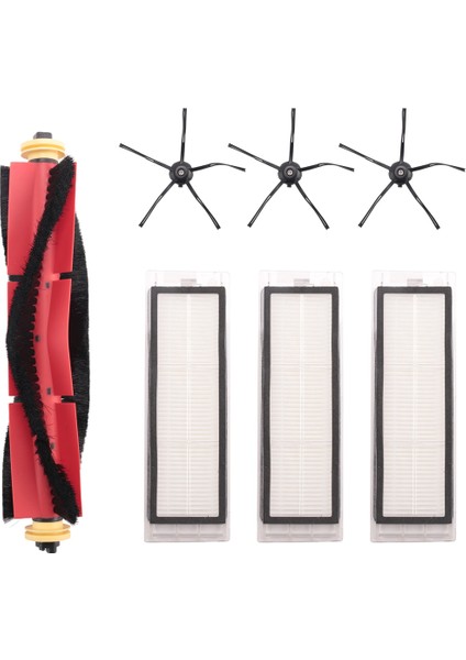 Xiaomi Roborock S4 E4 S5 S6 S5 Max Için 7 Adet Kauçuk Yan Fırça Ana Fırça Silindiri Hepa Filtre Max Fırça Filtresi Yedek Parçaları (Yurt Dışından)