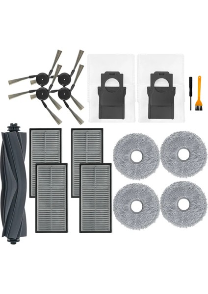 Dreame X40 X40 ULTRA/X40 Pro Robot Süpürge Yedek Ana Yan Fırça Paspas Pedleri Paçavralar Hepa Filtre Toz Torbası (Yurt Dışından)