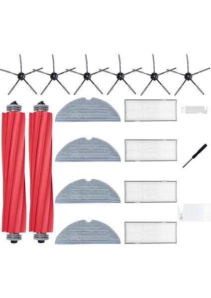 Roborock S7 S7 Artı S7 Maxv S7 Maxv Ultra S7 Pro Ultra Robotlu Süpürge Ana Yan Fırça Hepa Filtre Paspas Bezi (Yurt Dışından)