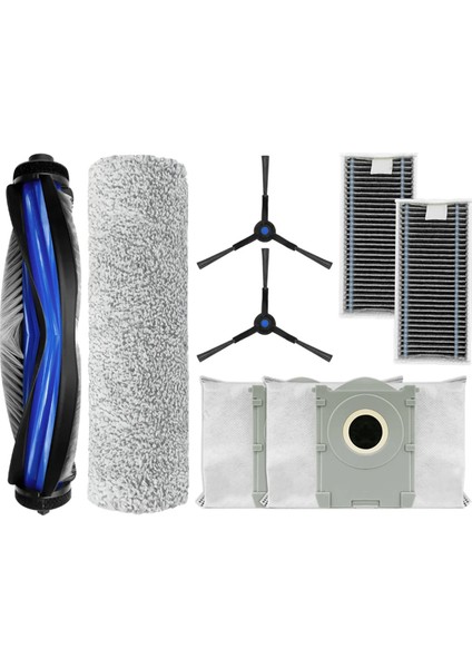 Ecovacs X8 Pro Omni Aksesuarları Ana Yan Fırça Hepa Filtre Bez Toz Torbası Yedek Parçaları (Yurt Dışından)