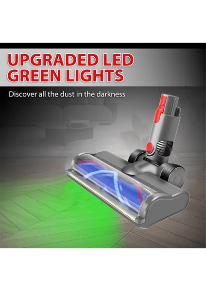 Dyson V7 V8 V10 V11 V15 Elektrikli Süpürge Aparatı Hızlı Çıkarma Motor Başlığı Fırçası LED Toz Işıkları ve Anahtar Kilidi ile (Yurt Dışından) modelleri