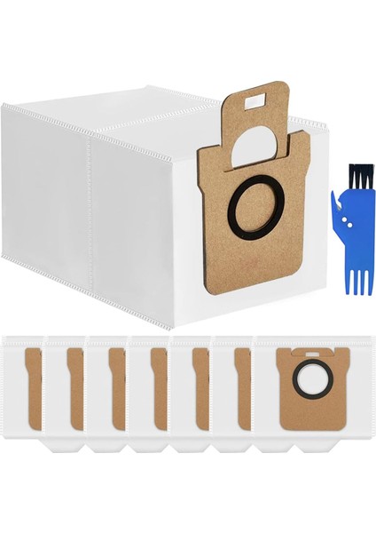 Dreame L10S ULTRA/L10 Ultra Için 8 Adet Toz Torbaları, Xiaomi X10 + Robotlu Süpürge, 2.5l Büyük Kapasiteli Yedek Çantalar (Yurt Dışından)