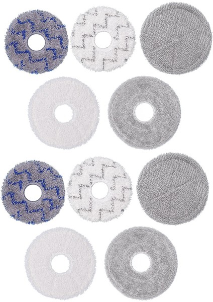 Ecovacs X1 T10 T20/ Dreame S10 S20 X10 X20 X30 Süpürge Aksesuarları Için 1 Set Temizleme Bezi (Yurt Dışından)