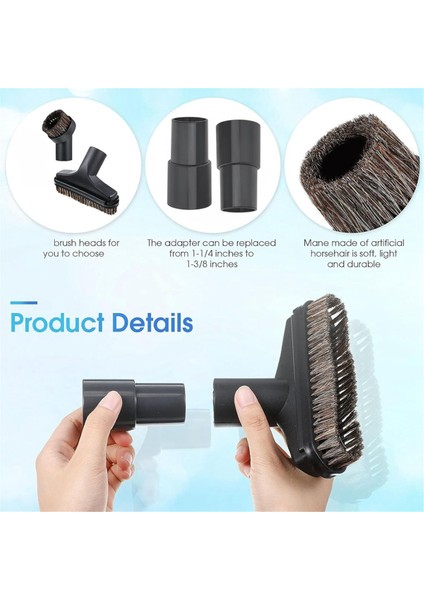 Vakum Fırçaları Vakum Aparatı, Zemin Fırçaları 1.06 Inç Ila 1.37 Inç Adaptörlü Yuvarlak Fırçalar, Vakum Başlığı Fırçası (Yurt Dışından) modelleri