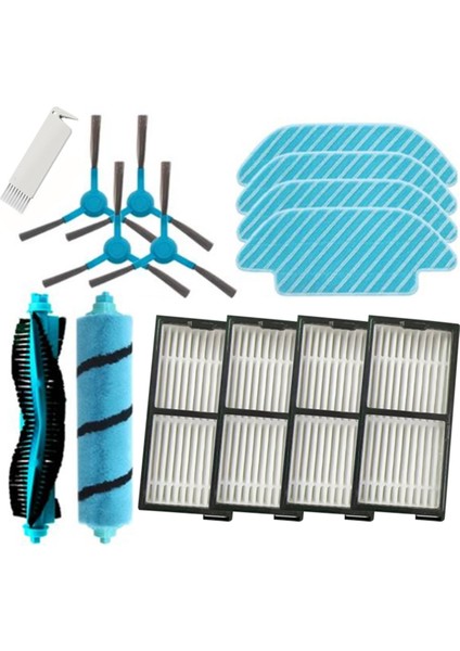 Cecotec Conga 5490 6090 7090 Robot Süpürge Ana Yan Fırça Hepa Filtre Paspas Bezi Yedek Aksesuar Seti (Yurt Dışından)