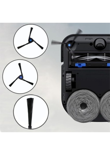 Ecovacs Deebot X2 Omni Yedek Parçalarına Uyumlu Aksesuar Seti Ana Fırça, Yan Fırçalar, Filtreler, Moplar, Toz Torbaları (Yurt Dışından) fiyatları