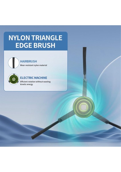 Yeedi Cube / Yeedi cc Robot Süpürge Yedek Parçaları Için 17 Adet Ana Yan Fırça Hepa Filtre Paspas Bezi Toz Torbası (Yurt Dışından) fiyatları