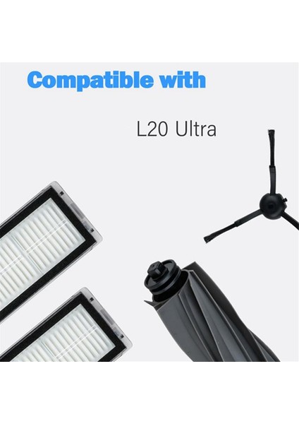 Dreame L20 Ultra X20 Pro X20 Pro Plus Robot Süpürge Yedek Parçaları Silindir Fırça Filtre Paspas Pedleri Toz Torbası (Yurt Dışından) fiyatları