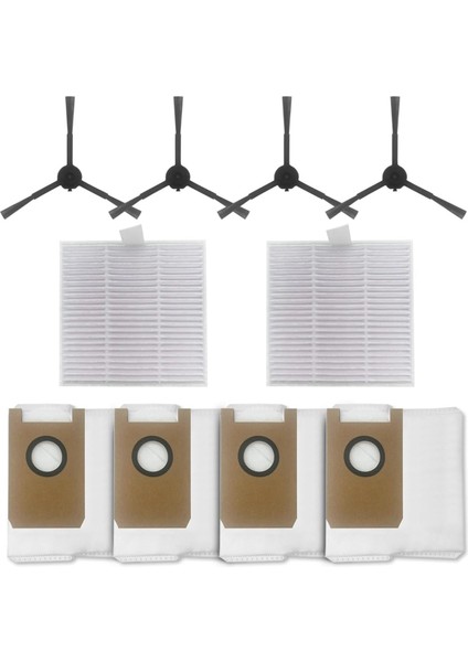 Aırrobo T20 Vakum Robotu Yedek Aksesuarları Hepa Filtreleri Yan Fırçalar Toz Torbaları Yedek Parçaları (Yurt Dışından)