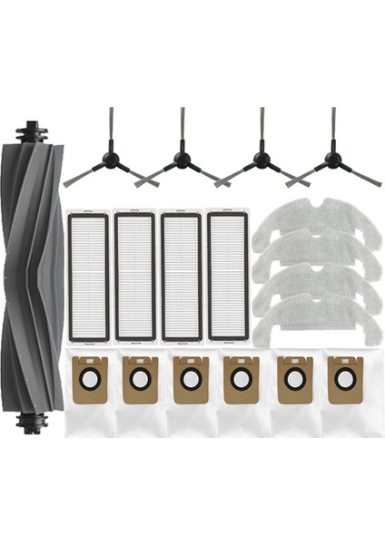 Dreame Bot D10S Plus/d9 Plus Robot Süpürge Yedek Parçaları Ana Yan Fırçalar Paspas Bezleri Hepa Filtreler Toz Torbaları (Yurt Dışından)