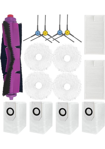 Eureka J12 Ultra Elektrikli Süpürge Ana Yan Fırçalar Hepa Filtreler Paspas Pedleri Toz Torbaları Yedek Parçalar (Yurt Dışından)
