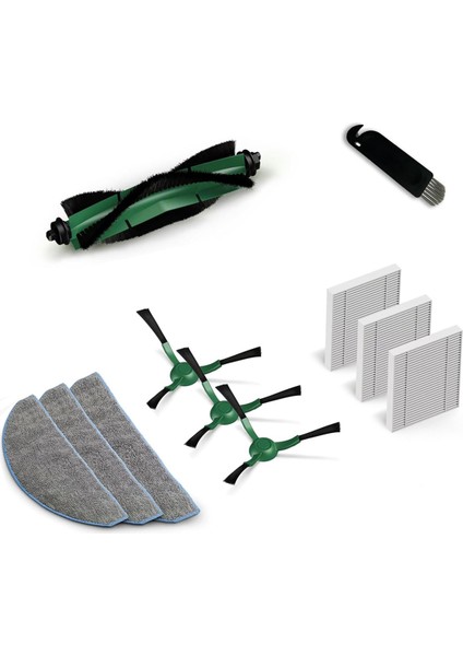 Irobot Roomba Combo Essential Y0112 Robot Süpürge Hepa Filtre Ana Yan Fırça Paspas Bezi Yedek Parçaları (Yurt Dışından)