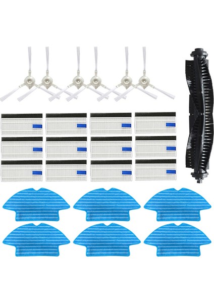 Tefal Rowenta X-Plorer Serie 75 RG7687 / RR7687WH Robotik Süpürge Için Yan Fırça Hepa Filtre Yedek Parçaları (Yurt Dışından)