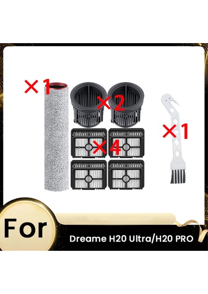 Dreame H20 ULTRA/H20 Pro Ana Fırça ve Filtre Süpürme Robotu Aksesuarları Temizleyici Parçalarının Değiştirilmesi (Yurt Dışından)