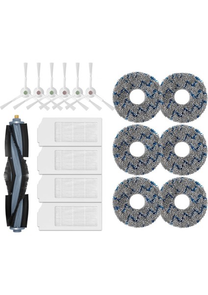 Ecovacs T10 Turbo/omni Ana Yan Fırça Kapağı Hepa Filtre Paspas Bezi Çöp Kovası Kutusu Parçası Yedek Aksesuar (Yurt Dışından)