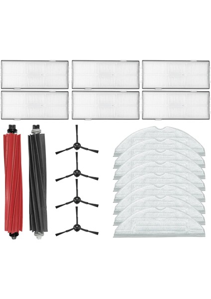 Roborock S8 / S8+ Plus Vakum Parçaları Için Ana Silindir Yan Fırça Koruyucu Hepa Filtre Paspas Bezi Yedek Aksesuarları (Yurt Dışından)