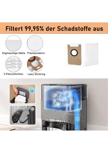 Airrobo T20 Robot Süpürge Ana Yan Fırça Hepa Filtre Paspas Bezi Toz Torbaları Aksesuarları (Yurt Dışından) fırsatları