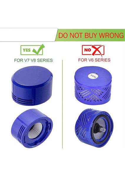 Dyson V7 V8 Akülü Elektrikli Süpürgeler Için Yedek Ön Filtre ve Son Filtre Hepa Filtre Kiti Aksesuarları (Yurt Dışından) modelleri