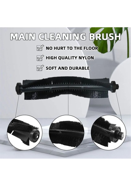 360 S5 / S7 / S7 Pro Robot Süpürge Yedek Parçaları Silindir Yan Fırça Hepa Filtre Paspas Bezleri (Yurt Dışından) modelleri