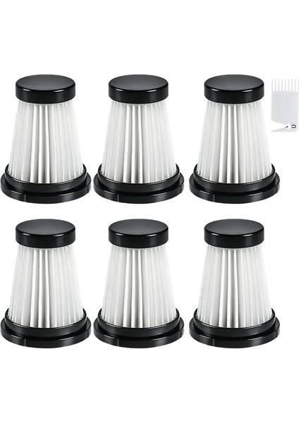 Moosoo K12 / K12 Pro / K13 Elektrikli Süpürge ve Genius Invictus One 1.0/2.0 El Tipi Elektrikli Süpürge Için 6 Hepa Filtre (Yurt Dışından)