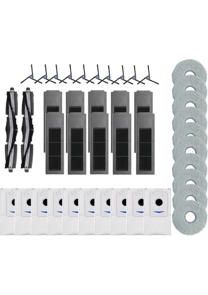 Ecovacs Deebot X2 Omni/ X2 Pro Toz Torbası Hepa Filtre Ana Fırça Paspas Bezi Robot Süpürge Parçaları (Yurt Dışından)