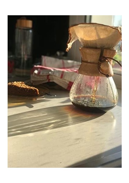Yoga And Food Yıkanabilir, Kumaş, Organik Chemex Kahve Filtresi AĞARTILMAMIŞ Ham Pamuk - Ekolojik Filtre Chemex modelleri