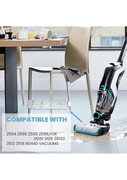 3 Paket Çok Yüzeyli Fırça Ruloları 2787 ve Vakum Filtreleri 1866 Bissell Crosswave Max 2554 2590 2593 ile Uyumlu (Yurt Dışından) fırsatları