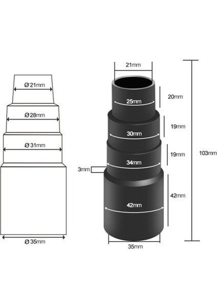 10 Adet Evrensel Elektrikli Süpürge Hortum Boru Adaptörü Dönüştürücü 4 Katmanlı Elektrikli Süpürge 25/30/34/42MM Konnektör (Yurt Dışından) modelleri