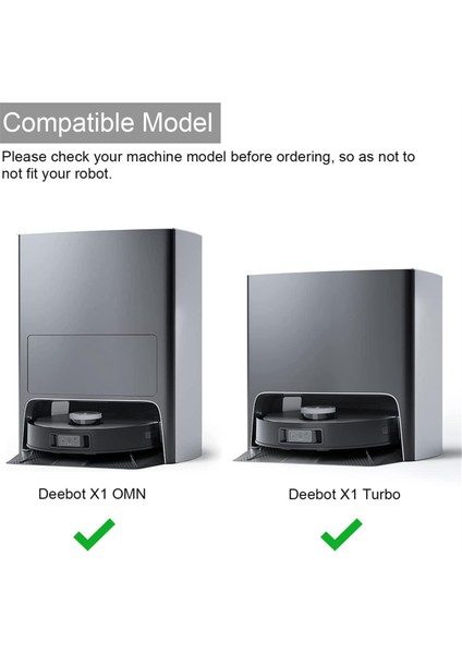 Paspas Pedleri Için Yedek Parçalar Ecovacs Deebot X1 Omnı/x1 Turbo Robotlu Süpürge Aksesuarları Temizlik Bezi Mendilleri (Yurt Dışından) modelleri