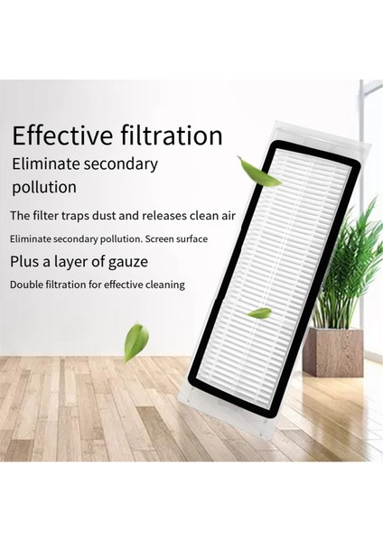 Xiaomi Robot Süpürge Parçaları Aksesuarları Için Hepa Filtre Ana Yan Fırça Roborock S50 S51 SDJQR01RR SDJQR02RR (Yurt Dışından) modelleri