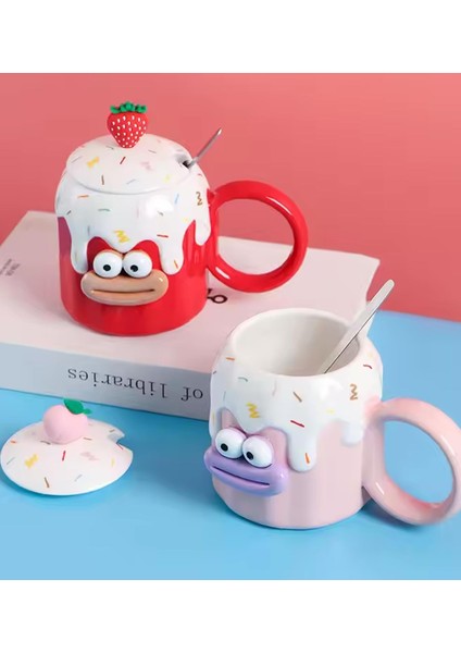 Sevimli Meyve Karakterli Seramik Kupa modelleri