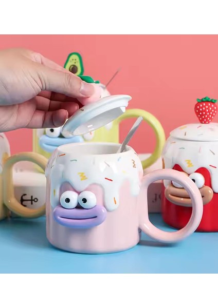 Sevimli Meyve Karakterli Seramik Kupa fırsatları