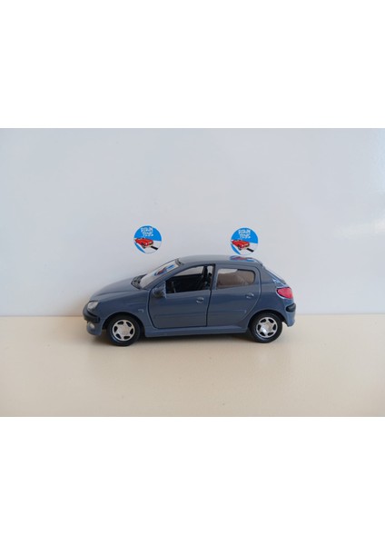 Peugeot 206 Metal Model Diecast Oyuncak Araba 1:36 Ölçek
