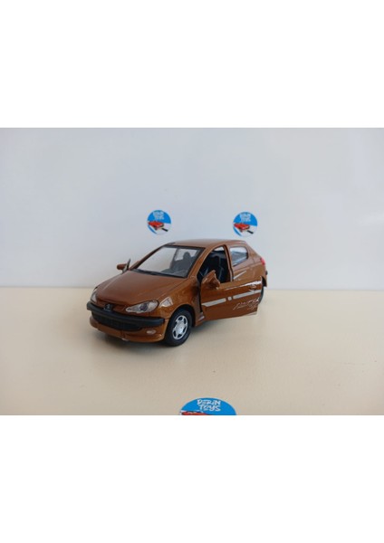 Peugeot 206 Metal Model Diecast Oyuncak Araba 1:36 Ölçek