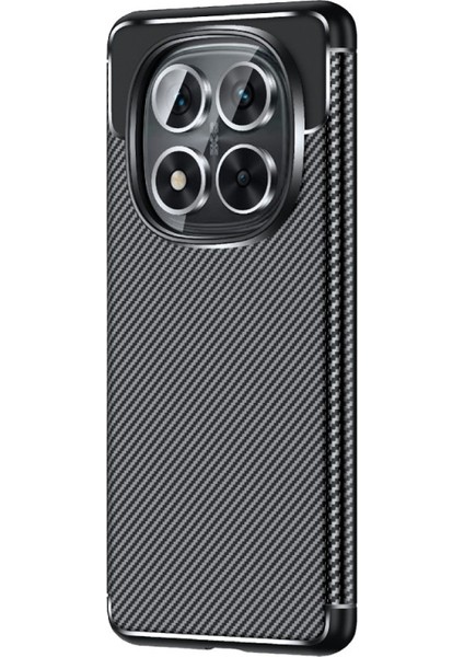 Xiaomi Redmi Note 14 Pro+ 5g Kılıf Negro Karbon Desen Silikon + Ekran Koruyucu