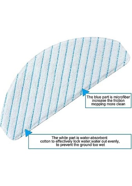 Ecovacs Deebot Ozmo T10/T10 Plus Robot Süpürge Aksesuarları Yedek Parçaları Için 10 Adet Silme Mop Bezi Pedleri (Yurt Dışından) fırsatları