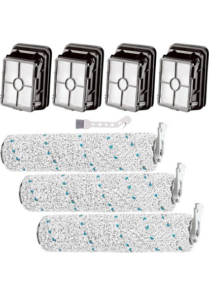 Bissell Crosswave Akülü Max Serisi 2787 2554A, 25542, 25548, Çok Yüzeyli Fırça Ruloları Hepa Filtreleri Için Değiştirme Kiti (Yurt Dışından)