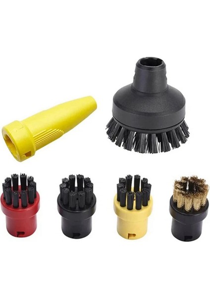 Karcher Sc1 Sc2 Sc3 Sc4 Buharlı Temizleyici Parçaları Için 6 Parça Yuvarlak Fırça Nozulu Seti (Yurt Dışından)