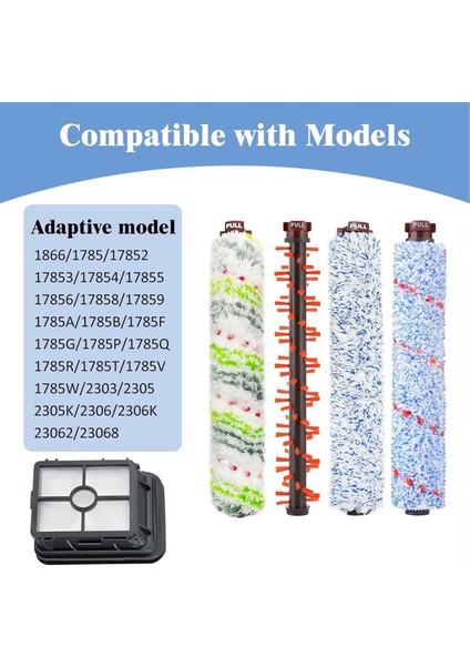 Bissell Crosswave 2328 1785 2306 3888A Vakum Fırça Ruloları ve Filtre Için Crosswave Fırça Yedek Parçaları ve Filtre (Yurt Dışından) fiyatları