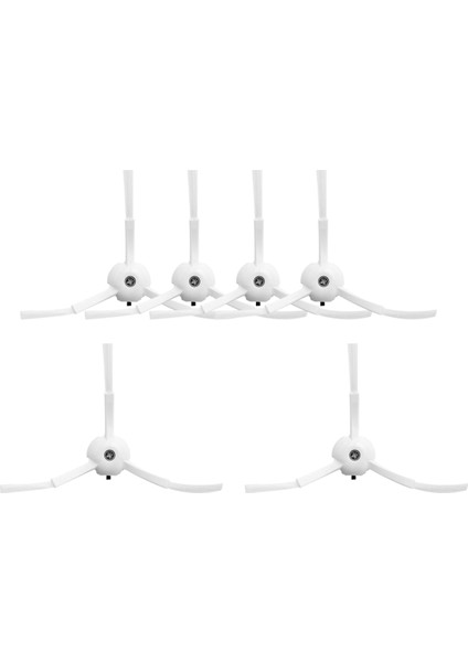 Xiaomi Roborock S6 S6 Pure S5 S5 Max S4 E4 E20 E25 E35 C10 S50 S51 Robot Süpürge Parçaları Için 6 Adet Yan Fırça Yedeği (Yurt Dışından)