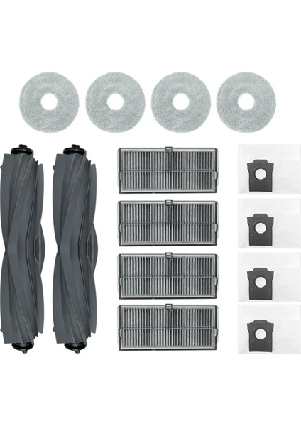 Dreame X40 Pro Robot Vakum Yedek Ana Fırça Hepa Filtre Paspas Pedleri Toz Torbaları Yedek Parça Aksesuarları (Yurt Dışından)