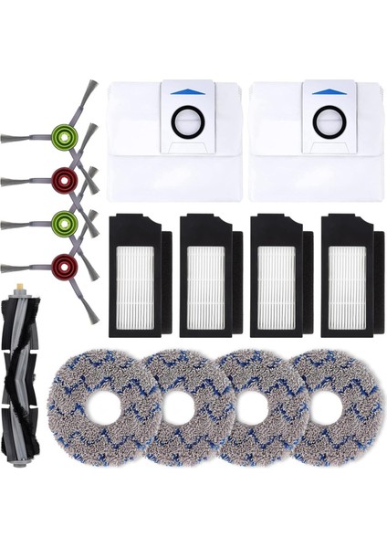 Ecovacs Deebot X1 Omnı Turbo T10 T20 Omni T20/T20 MAX/T20 Pro Robotlu Süpürge Ana Yan Fırça Filtre Bezleri (Yurt Dışından)