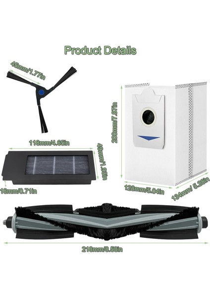Ecovacs Deebot X2 / X2 Omni / X2 Pro / DEX86 Robot Süpürge Yedek Parçaları Için Yedek Parça Aksesuarları (Yurt Dışından)