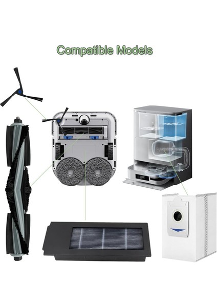 Ecovacs Deebot X2 / X2 Omni / X2 Pro / DEX86 Robot Süpürge Yedek Parçaları Için Yedek Parça Aksesuarları (Yurt Dışından)