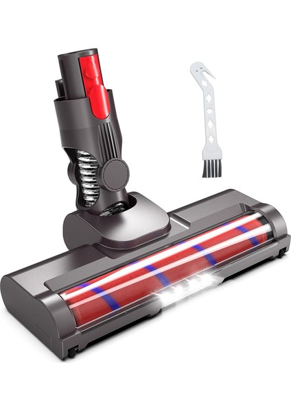 Dyson V15 V8 V7 V10 V11 Için Vakum Aparatları, Sert Zemin Aparatları, Led'li Yumuşak Silindir Fırça Başlığı (Yurt Dışından)