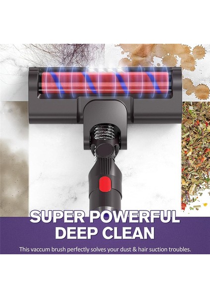 Dyson V15 V8 V7 V10 V11 Için Vakum Aparatları, Sert Zemin Aparatları, Led'li Yumuşak Silindir Fırça Başlığı (Yurt Dışından) fırsatları