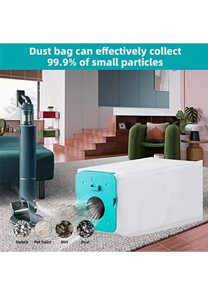 Samsung Bespoke VS20A95923W Kablosuz Dikey Elektrikli Süpürge Için 12 Adet Toz Torbası Tek Kullanımlık Yedek Torbalar (Yurt Dışından) fiyatları